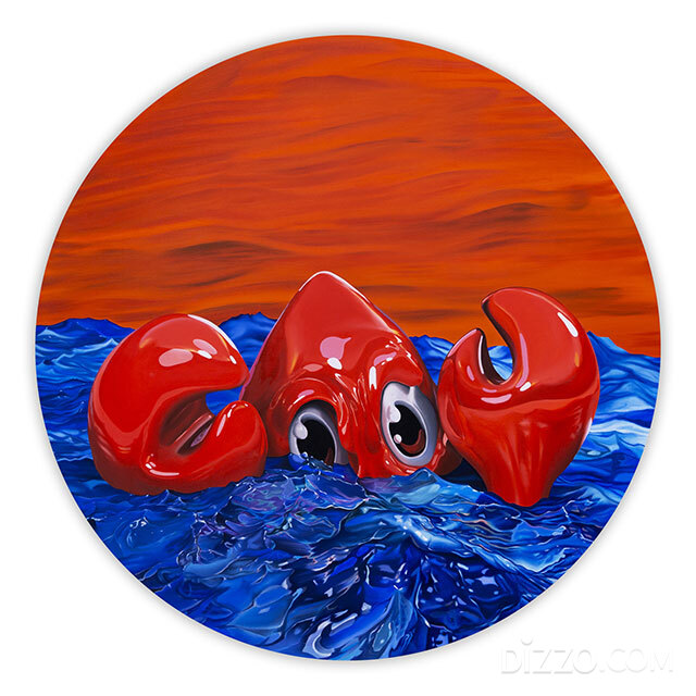 아트부산 2022에 출품될 `랍스터 씨(Lobster Sea)’, 2021 Oil on canvas, 150cmX150cm/ 
필립 콜버트(Philip Colbert) 