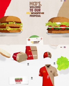 [기발한 마케팅] 버거킹, 맥도날드에 공개 프로포즈 "맥와퍼(McWhopper) 만들자"
