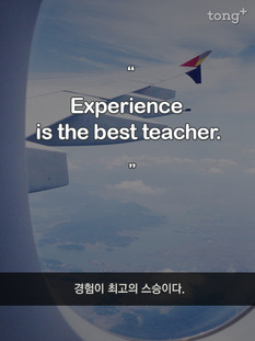 [영어 명언] 경험이 최고의 스승이다