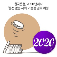 한국은행, 2020년까지 '동전 없는 사회' 가능성 검토 예정