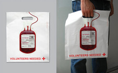 [기발한 광고 마케팅] 쇼핑백 광고 (7) 적십자 헌혈 광고