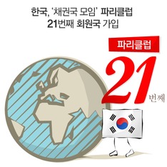 한국, '채권국 모임' 파리클럽 21번째 회원국 가입