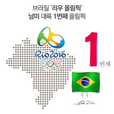 브라질 '리우 올림픽' 남미 대륙 1번째 올림픽