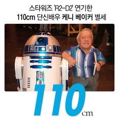 스타워즈 로봇 'R2-D2' 연기한 110cm 단신배우 케니 베이커 별세