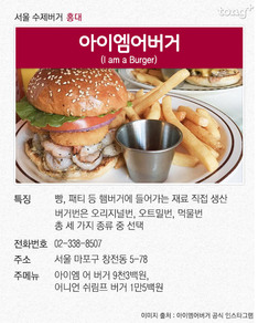 서울 수제버거 맛집과 주요국가의 유명 햄버거 프랜차이즈