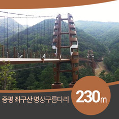 길이 230m 증평 좌구산 명상구름다리 '국내 최장'