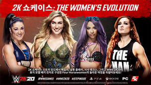 2K 'WWE 2K20', 여성 슈퍼스타 4인의 경기 '2K 쇼케이스: 더 위민스 에볼루션' 공개