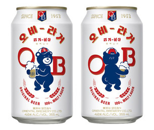 친숙한 곰 캐릭터와 복고풍 글씨체 강조! 한정판 'OB라거' 뉴트로 제품 출시