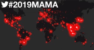'2019 MAMA' 글로벌 트윗 1억 2백만 건 생성&hellip;엔터 콘텐츠 중 언급량 1위
