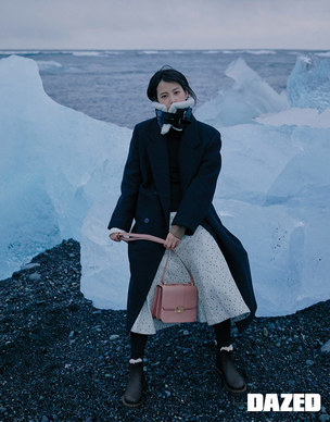 패셔니스타 '윤승아', 아이슬란드 추위도 녹이는 완전무장 겨울 패션