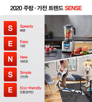 2020년 주방&middot;가전업계 트렌드 키워드는 'SENSE'