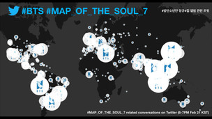 방탄소년단(BTS), 앨범 발매 직후 1시간 동안 120만 건 트윗 발생