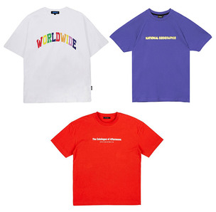 여름철 베스트 아이템 '티셔츠', 컬러&middot;레터링&middot;스트라이프 취향별 골라 입기