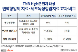 분당서울대병원, 전이성 위암 환자도 TMB 검사로 면역항암제 효능 예측 가능