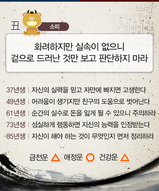 [스타 띠별 운세] '용띠' 지드레곤,  "달콤한 이야기에는 함정이 있는 법이다"