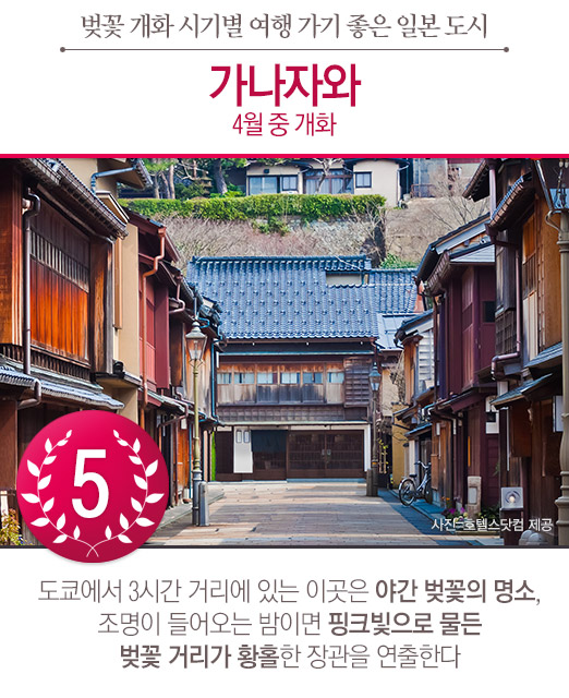 벚꽃 개화 시기별 여행 가기 좋은 일본의 도시 TOP6