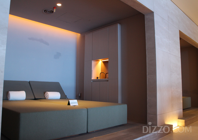 실내 수영장 카바나(사진촬영=서미영)