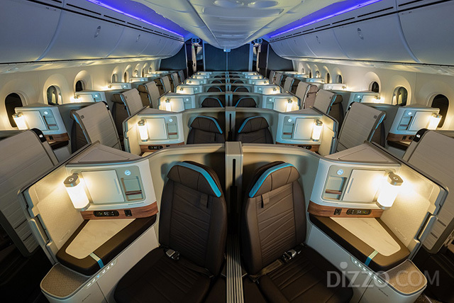 하와이안항공 '보잉 787-9 드림라이너'의 '레이호쿠' 스위트 객실