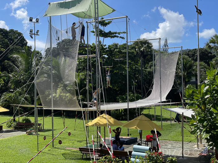 클럽메드의 대표적인 액티비티 '공중그네'