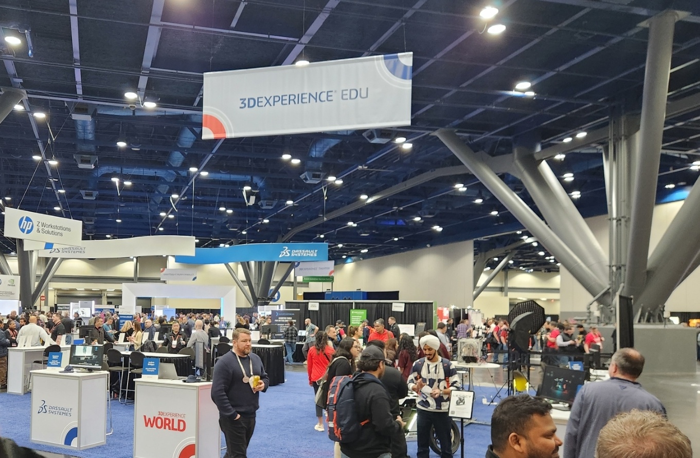 다쏘시스템 3D익스피리언스 월드 2026 교육 존 모습. /김동원 기자