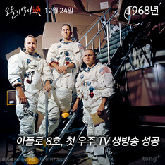 12월 24일 - 아폴로 8호 첫 우주 생방송