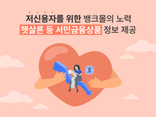 대출비교 플랫폼 뱅크몰, 서민금융진흥원과 협력... 햇살론15 제공