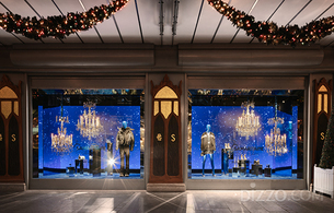 백화점 크리스마스 장식의 원조 '프랑스 사마리텐'의 풍경