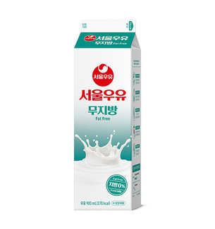 “지방은 제로, 칼로리는 낮췄다” 서울우유, 무지방 우유 출시