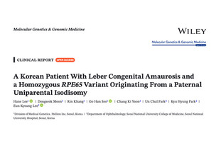 AI&middot;유전체 분석 결합&hellip;희귀 망막 질환 조기 진단 시대 열린다
