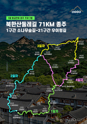 황금연휴에 특별한 도보여행 갈까? 오지고트립, 북한산 둘레길 71K 종주 프로그램 선보여