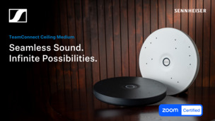젠하이저, 천장형 마이크 'TCC M' 줌 룸즈 인증 획득