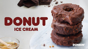 던킨, 허니초코·소금우유 ‘도넛형 아이스크림’ 선보여