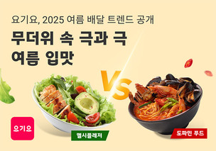 요기요 “여름철 배달 음식 트렌드, 매운 맛과 건강식이 양극화”