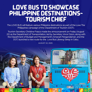 라푸라푸 기념비 그려진 버스로 무료 관광... 필리핀 세부 &#39;러브 버스&#39; 운행