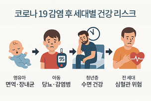 팬데믹, 끝나지 않은 건강의 그림자…코로나19 감염 후 세대별 리스크