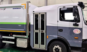 준비엘 청소차 수직배기관, 환경특장 업계서 채택 확대