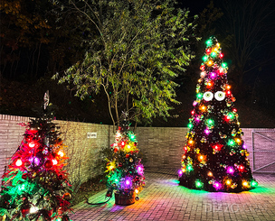 [르포] 이천 크리스마스 명소 된 '시몬스 테라스', 몬스터들의 크리스마스 파티 한창