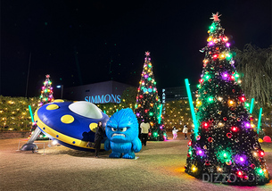 [르포] 이천 크리스마스 명소 된 ‘시몬스 테라스’, 몬스터들의 크리스마스 파티 한창