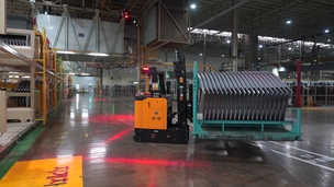 러셀로보틱스, 기아 화성 PV7 전용공장에 무인지게차 AGF 40대 공급