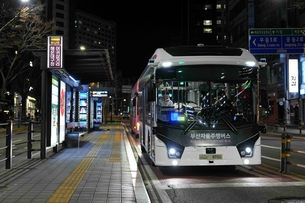 라이드플럭스, 부산서 '심야 자율주행 BRT' 운행 개시