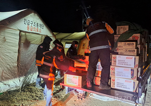 희망브리지, 경주 산불 진화 현장에 1천만원 상당 물품 긴급 지원