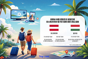 트립닷컴, 오스트리아·헝가리 검색량 급증… 항공권 예약도 증가