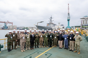 HD현대중공업, 25개국 주한 무관단에 첨단 K-함정 기술력 선보여