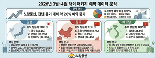봄 해외여행 예약 20% 늘었다… 일본 큐슈·중국 상해권·베트남 다낭 상위권