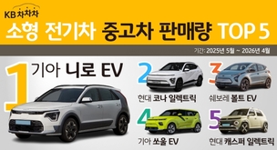 KB차차차, 소형 전기차 중고차 판매량 분석&hellip; 니로 EV 1위