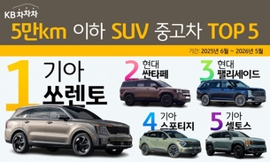 KB캐피탈 &ldquo;주행거리 5만km 이하 SUV 중고차 판매 1위는 쏘렌토&rdquo;